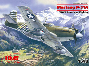 Koottava pienoismalli ICM 48161 Mustang P-51A, WWII American Fighter 1/48 hinta ja tiedot | Koottavat pienoismallit | hobbyhall.fi