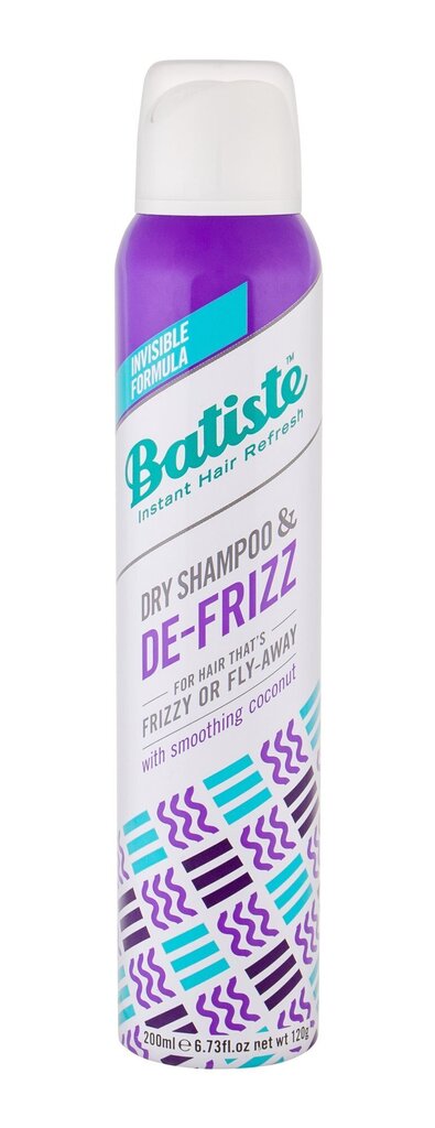 Kuivashampoo Batiste De-Frizz, 200 ml hinta ja tiedot | Shampoot | hobbyhall.fi