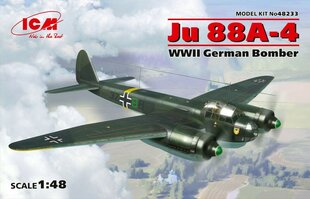 Koottava pienoismalli ICM 48233 Ju 88A-4, WWII German Bomber 1/48 hinta ja tiedot | Koottavat pienoismallit | hobbyhall.fi