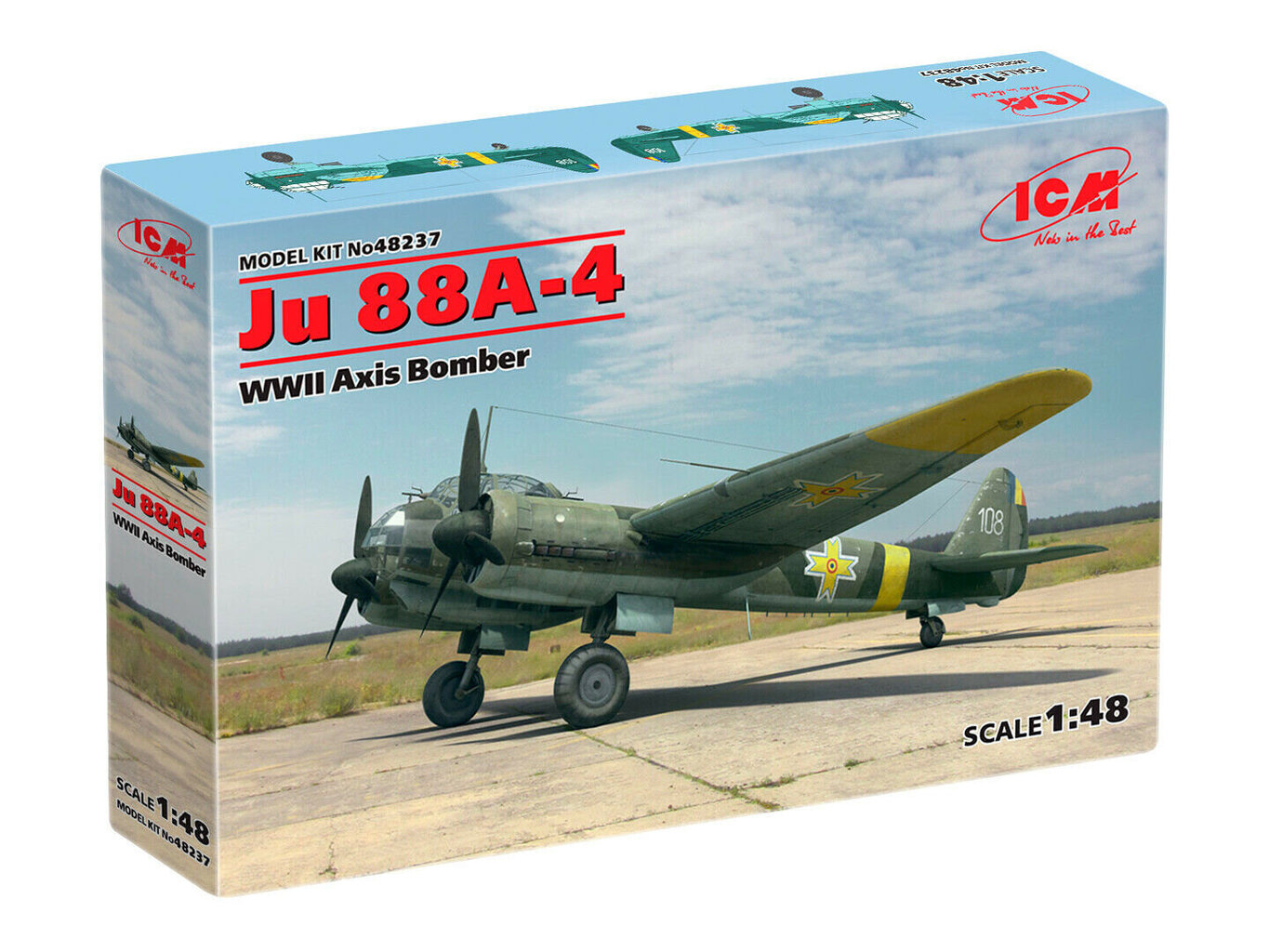 Liimattava malli ICM 48237 Ju 88A-4, WWII Axis Bomber 1/48 hinta ja tiedot | Koottavat pienoismallit | hobbyhall.fi