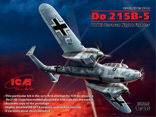 Kokoonpantava malli ICM 48242 Do 215 B-5, WWII German Night Fighter 1/48 hinta ja tiedot | Koottavat pienoismallit | hobbyhall.fi