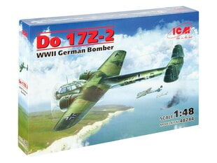 Liimattava malli ICM 48244 Do 17Z-2, Toisen maailmansodan saksalainen pommikone 1/48 hinta ja tiedot | Koottavat pienoismallit | hobbyhall.fi