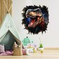 3D Dinosaurusten Seinätarra - Halkeillut Seinätaide Tarra - 100 x 100 cm hinta ja tiedot | Sisustustarrat | hobbyhall.fi