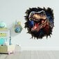 3D Dinosaurusten Seinätarra - Halkeillut Seinätaide Tarra - 100 x 100 cm hinta ja tiedot | Sisustustarrat | hobbyhall.fi