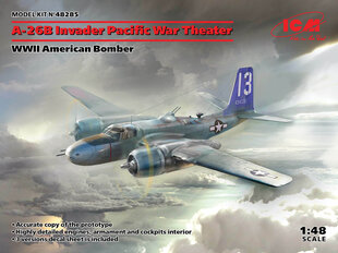 Kokoonpantava malli ICM 48285 A-26В Invader Pacific War Theater, WWII American Bomber 1/48 hinta ja tiedot | Koottavat pienoismallit | hobbyhall.fi