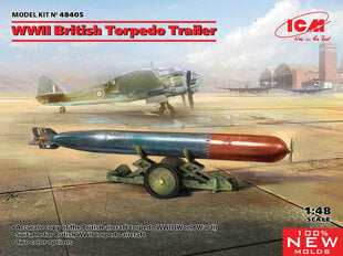 Koottava pienoismalli ICM 48405 WWII British Torpedo Trailer 1/48 hinta ja tiedot | Koottavat pienoismallit | hobbyhall.fi