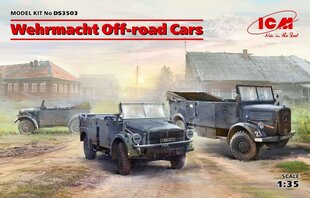 Kokoonpantava malli ICM DS3503 Wehrmacht Off-road Cars (Kfz.1, Horch 108 Typ 40, L1500A) 1/35 hinta ja tiedot | Koottavat pienoismallit | hobbyhall.fi
