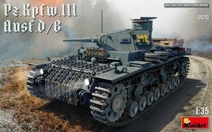Liimattava pienoismalli MiniArt 35213 Pz.Kpfw.III Ausf. D/B 1/35 hinta ja tiedot | Koottavat pienoismallit | hobbyhall.fi