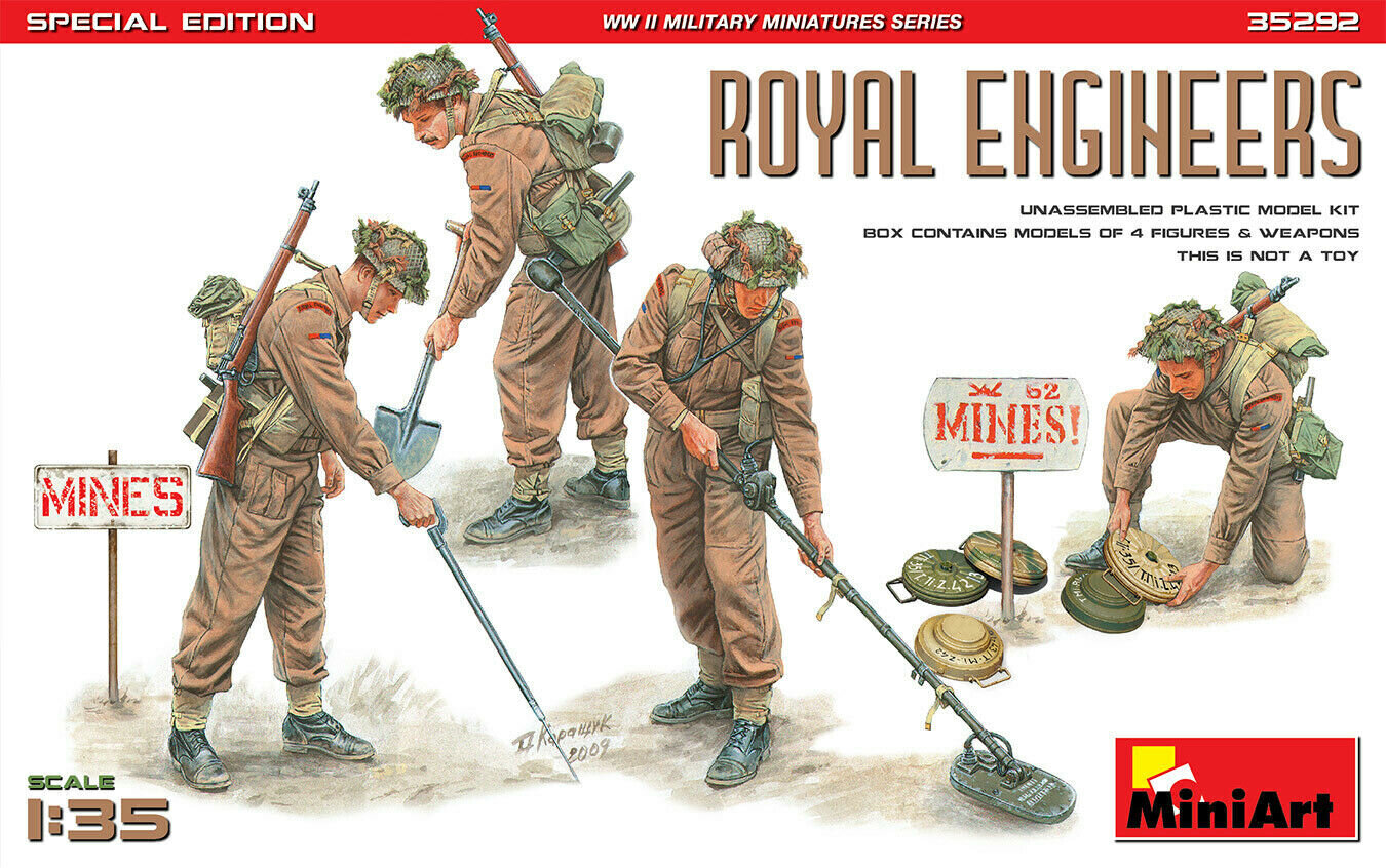 Liimattava pienoismalli MiniArt 35292 Royal Engineers. Special Edition 1/35 hinta ja tiedot | Koottavat pienoismallit | hobbyhall.fi