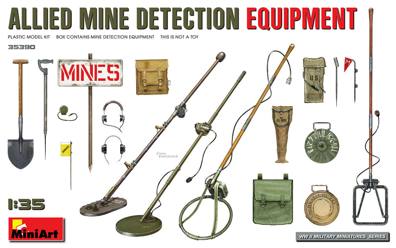 Liimattava pienoismalli MiniArt 35390 Allied Mine Detection Equipment 1/35 hinta ja tiedot | Koottavat pienoismallit | hobbyhall.fi
