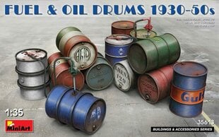 Liimattava malli MiniArt 35613 Fuel & Oil Drums 1930-50s 1/35 hinta ja tiedot | Koottavat pienoismallit | hobbyhall.fi