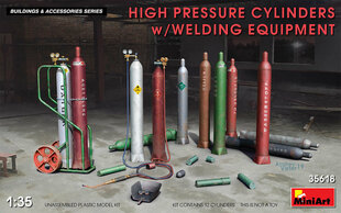 Liimattava malli MiniArt 35618 High Pressure Cylinders w/Welding Equipment 1/35 hinta ja tiedot | Koottavat pienoismallit | hobbyhall.fi