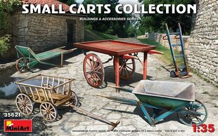 Liimattava pienoismalli MiniArt 35621 Small Carts Collection 1/35 hinta ja tiedot | Koottavat pienoismallit | hobbyhall.fi