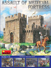 Liimattava pienoismalli MiniArt 72033 Assault of Medieval Fortress 1/72 hinta ja tiedot | Koottavat pienoismallit | hobbyhall.fi