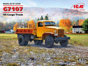 Liimattava pienoismalli ICM 35598 US Cargo Truck G7107 1/35 hinta ja tiedot | Koottavat pienoismallit | hobbyhall.fi