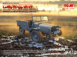 Liimattava malli ICM 35573 WWII German military vehicle Laffly (f) typ V15T 1/35 hinta ja tiedot | Koottavat pienoismallit | hobbyhall.fi