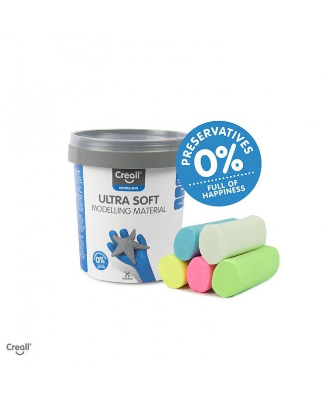 Creall Ultra Soft pehmeä muovailuvaha pastellivärit, muovailemiseen, 300g. hinta ja tiedot | Kehittävät lelut | hobbyhall.fi