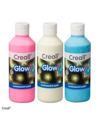 Hehkuva värisarja Creall Glow 3x250 ml hinta ja tiedot | Taide- ja askartelutarvikkeet | hobbyhall.fi