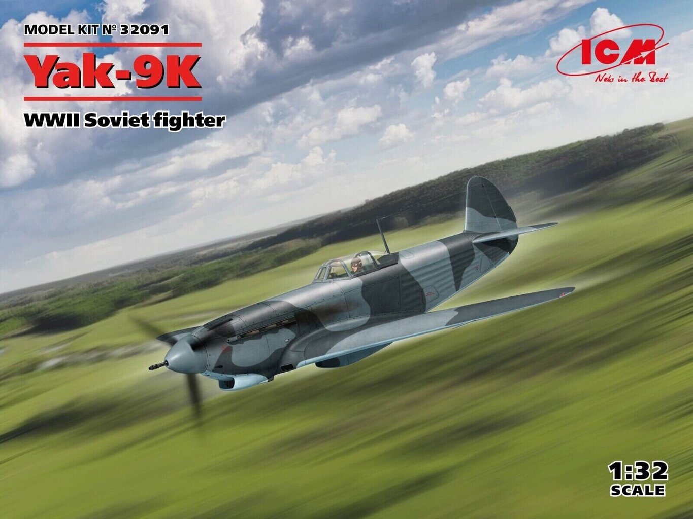 Liimattava pienoismalli ICM 32091 WWII hävittäjä Yak-9K 1/32 hinta ja tiedot | Koottavat pienoismallit | hobbyhall.fi