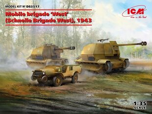 Liimattava malli ICM DS3517 Mobile brigade West Schnelle Brigade West 1943 1/35 hinta ja tiedot | Koottavat pienoismallit | hobbyhall.fi