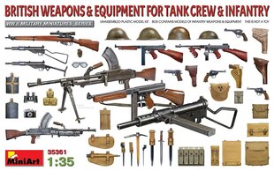 Liimattava malli MiniArt 35361 British Weapons & Equipment For Tank Crew & Infantry 1/35 hinta ja tiedot | Koottavat pienoismallit | hobbyhall.fi
