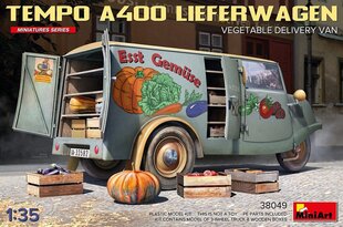 Liimattava malli MiniArt 38049 Tempo A400 Lieferwagen Vegetable Delivery Van 1/35 hinta ja tiedot | Koottavat pienoismallit | hobbyhall.fi