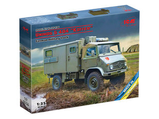 Liimattava malli ICM 35136 German military truck Unimog S 404 Koffer 1/35 hinta ja tiedot | Koottavat pienoismallit | hobbyhall.fi