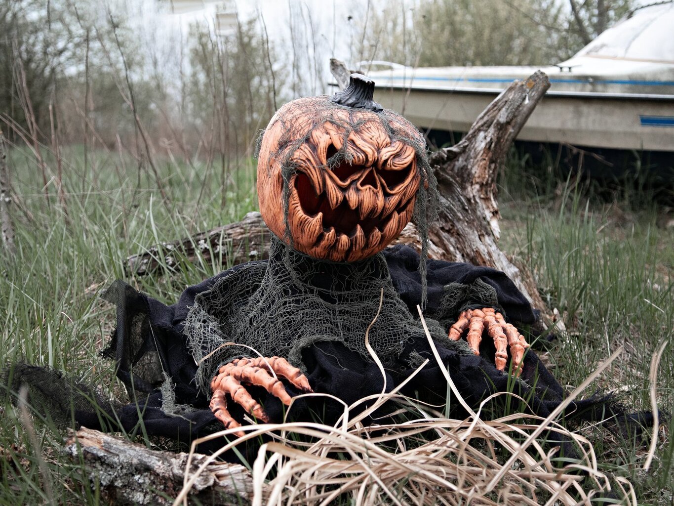 Halloween Pumpkin Monster Europalms, 50cm hinta ja tiedot | Juhlakoristeet | hobbyhall.fi