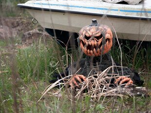 Halloween Pumpkin Monster Europalms, 50cm hinta ja tiedot | Juhlakoristeet | hobbyhall.fi