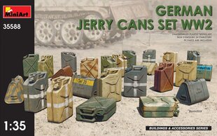 Liimattava pienoismalli MiniArt 35588 Saksalainen Jerry Cans Set WW2 1/35 hinta ja tiedot | Koottavat pienoismallit | hobbyhall.fi