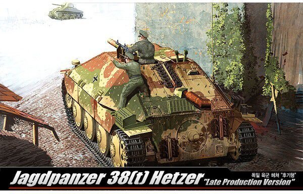 Liimattava malli Academy 13230 Jagdpanzer 38(t) Hetzer Late Version 1/35 hinta ja tiedot | Koottavat pienoismallit | hobbyhall.fi