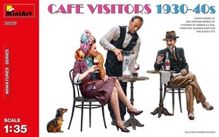 Liimattava pienoismalli MiniArt 38058 Cafe Visitors 1930-40s 1/35 hinta ja tiedot | Koottavat pienoismallit | hobbyhall.fi