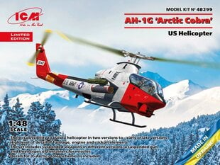 Liimattava malli ICM 48299 US Helicopter AH-1G Arctic Cobra 1/48 hinta ja tiedot | Koottavat pienoismallit | hobbyhall.fi