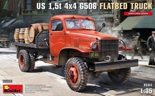 Liimattava malli MiniArt 38056 US 1,5t 4x4 G506 FLATBED TRUCK 1/35 hinta ja tiedot | MiniArt Urheilu ja vapaa-aika | hobbyhall.fi