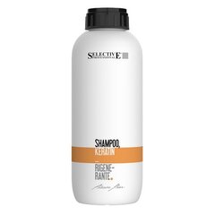 Shampoo keratiinilla Selective Professional KERATIN 1000 ml hinta ja tiedot | Shampoot | hobbyhall.fi