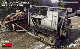 Liimattava pienoismalli MiniArt 35403 U.S. Armored Bulldozer 1/35 hinta ja tiedot | Koottavat pienoismallit | hobbyhall.fi