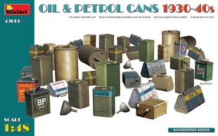 Liimattava malli MiniArt 49006 Oil & Petrol Cans 1930-40s 1/48 hinta ja tiedot | Koottavat pienoismallit | hobbyhall.fi