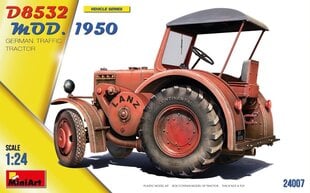 Liimattava malli MiniArt 24007 German Traffic Tractor D8532 Mod 1950 1/24 hinta ja tiedot | Koottavat pienoismallit | hobbyhall.fi