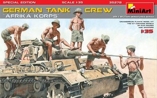 Liimattava malli mudel MiniArt 35278 German Tank Crew Afrika Korps Special Edition 1/35 hinta ja tiedot | Koottavat pienoismallit | hobbyhall.fi