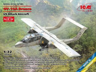 Liimattava malli ICM 72185 US Attack Aircraft OV-10А Bronco 1/72 hinta ja tiedot | Koottavat pienoismallit | hobbyhall.fi