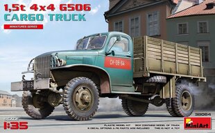 Liimattava pienoismalli MiniArt 38064 Cargo Truck 1,5t 4x4 G506 1/35 hinta ja tiedot | Koottavat pienoismallit | hobbyhall.fi