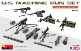 Liimattava pienoismalli MiniArt 37047 U.S. Machine Gun Set 1/35 hinta ja tiedot | Koottavat pienoismallit | hobbyhall.fi