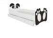 Lasten sänky ADRK Furniture Bear 144, 70x140 cm, valkoinen/musta hinta ja tiedot | Lastensängyt | hobbyhall.fi