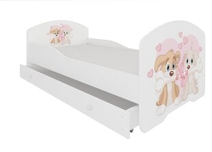 Lasten sänky ADRK Furniture Pepe Dogs, 70x140 cm, eri värejä hinta ja tiedot | Lastensängyt | hobbyhall.fi