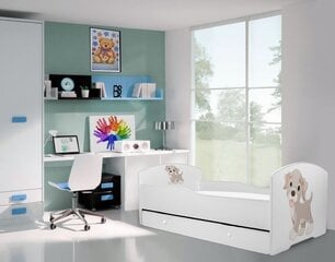 Lasten sänky ADRK Furniture Pepe Dog, 70x140 cm, eri värejä hinta ja tiedot | Lastensängyt | hobbyhall.fi