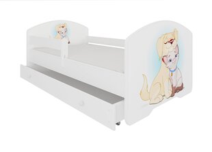 Lasten sänky ADRK Furniture Pepe Dog and Cat, 70x140 cm, eri värejä hinta ja tiedot | Lastensängyt | hobbyhall.fi