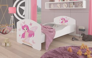 Lastensänky Adrk Furniture Pepe Girl with Wings, 70x140 cm, valkoinen hinta ja tiedot | Lastensängyt | hobbyhall.fi