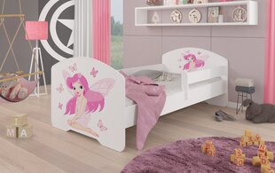 Lastensänky Adrk Furniture Pepe Girl with Wings, 80x160 cm, valkoinen hinta ja tiedot | Lastensängyt | hobbyhall.fi