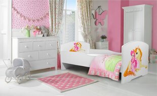 Lasten sänky ADRK Furniture Pepe Girl with Unicorn, 70x140, eri värejä hinta ja tiedot | Lastensängyt | hobbyhall.fi