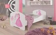 Lastensänky Adrk Furniture Pepe Princess and Horse, 70x140 cm, valkoinen hinta ja tiedot | Lastensängyt | hobbyhall.fi